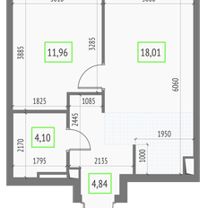 Квартира 38,9 м², 1-комнатная - изображение 2