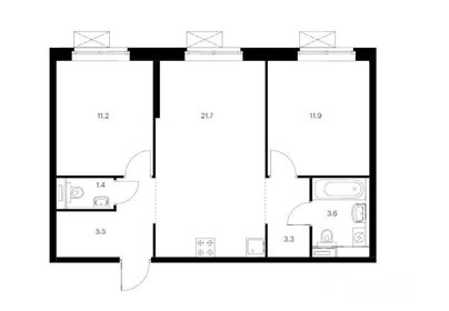35,2 м², 1-комнатная квартира 9 000 000 ₽ - изображение 115