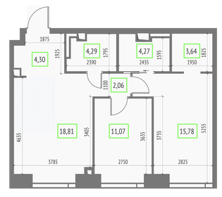 68,4 м², 3-комнатная квартира 18 900 000 ₽ - изображение 146