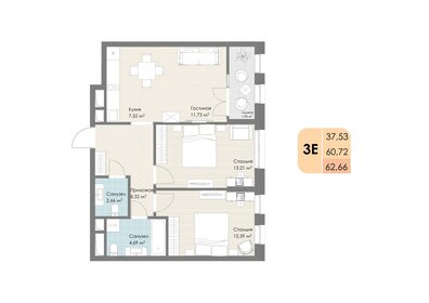 88 м², 3-комнатная квартира 13 700 000 ₽ - изображение 73