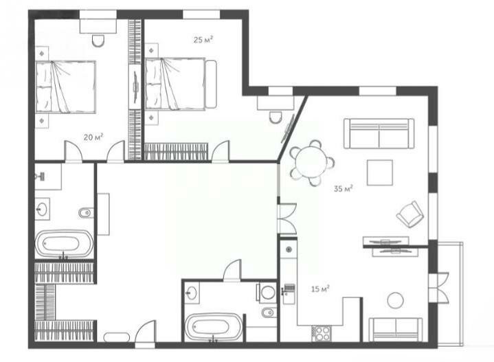 118 м², 3-комнатные апартаменты 71 200 000 ₽ - изображение 20