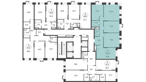 Квартира 104 м², 4-комнатная - изображение 2