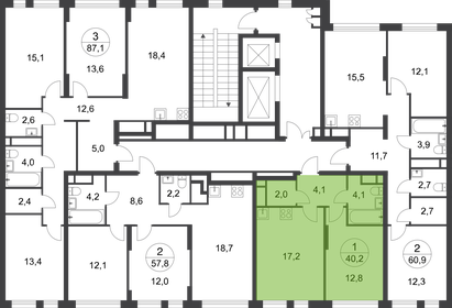 Квартира 40,2 м², 1-комнатная - изображение 2
