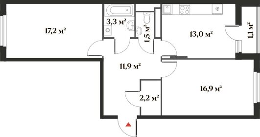 66,6 м², 2-комнатная квартира 15 583 604 ₽ - изображение 82