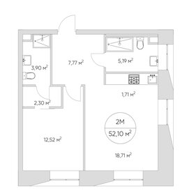 60 м², 2-комнатная квартира 14 400 000 ₽ - изображение 133