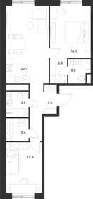 77,5 м², 3-комнатная квартира 19 014 340 ₽ - изображение 27