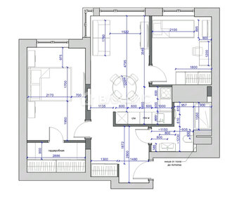 Квартира 61,3 м², 2-комнатные - изображение 1