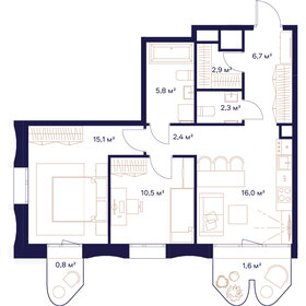 50,9 м², 2-комнатная квартира 38 526 208 ₽ - изображение 46