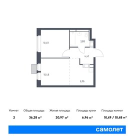 34,5 м², 1-комнатная квартира 8 750 000 ₽ - изображение 105