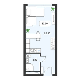 32 м², апартаменты-студия 10 481 185 ₽ - изображение 62
