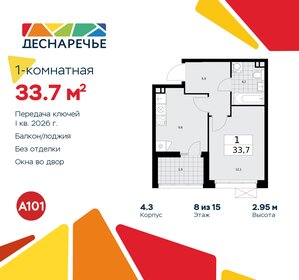 34,2 м², 1-комнатная квартира 7 850 000 ₽ - изображение 135