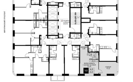 Квартира 45,2 м², 2-комнатная - изображение 1