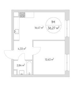 40,8 м², 1-комнатная квартира 12 600 000 ₽ - изображение 12