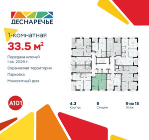 34,2 м², 1-комнатная квартира 7 850 000 ₽ - изображение 111