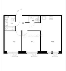 55,1 м², 2-комнатная квартира 11 442 815 ₽ - изображение 41