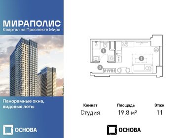 Квартира 19,8 м², студия - изображение 1