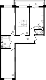 91 м², 3-комнатная квартира 11 500 000 ₽ - изображение 80