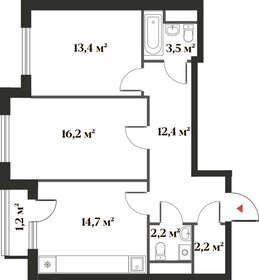 66,6 м², 2-комнатная квартира 15 583 604 ₽ - изображение 72