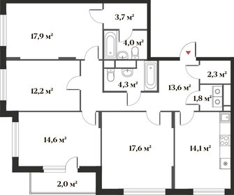 Квартира 108,2 м², 4-комнатная - изображение 1