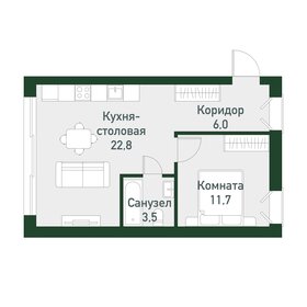 42,3 м², 1-комнатная квартира 6 200 000 ₽ - изображение 73