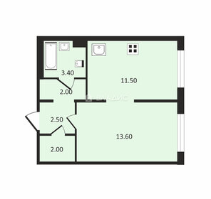 Квартира 35 м², 1-комнатная - изображение 1