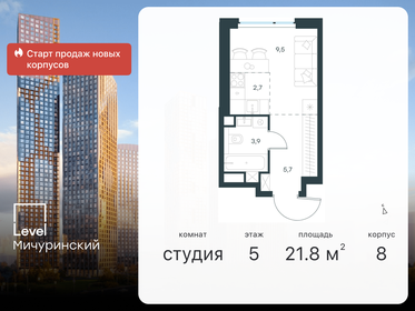 17,5 м², квартира-студия 5 700 000 ₽ - изображение 155