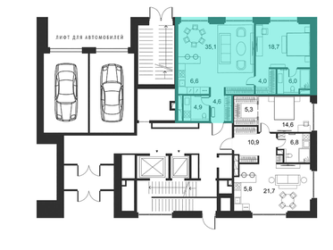 54,7 м², 1-комнатные апартаменты 126 110 000 ₽ - изображение 64