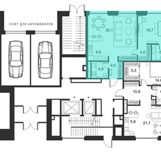Квартира 80,6 м², 1-комнатные - изображение 2