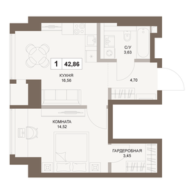 38 м², 1-комнатная квартира 22 355 404 ₽ - изображение 90
