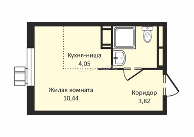 Квартира 21,5 м², студия - изображение 1