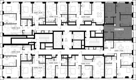 83,5 м², 3-комнатная квартира 29 900 000 ₽ - изображение 155