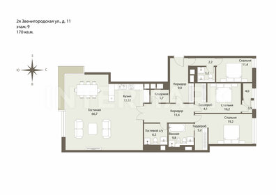 Квартира 170 м², 4-комнатная - изображение 4