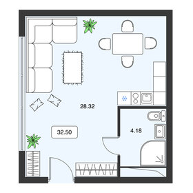 23 м², апартаменты-студия 5 000 000 ₽ - изображение 75