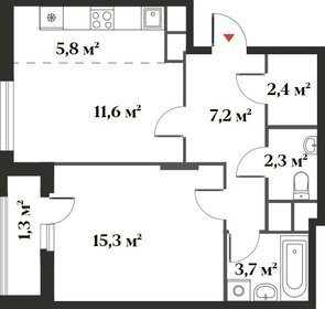 47,8 м², 2-комнатная квартира 12 307 432 ₽ - изображение 78