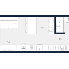 Квартира 31,1 м², студия - изображение 2
