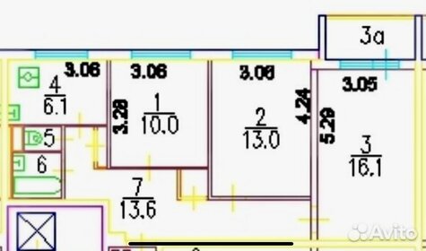 61,6 м², 3-комнатная квартира 15 550 000 ₽ - изображение 102