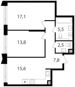 73,3 м², 2-комнатные апартаменты 32 053 600 ₽ - изображение 137