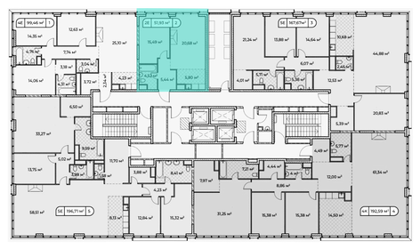 60 м², 1-комнатная квартира 48 000 000 ₽ - изображение 3