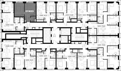35,5 м², 1-комнатная квартира 15 492 200 ₽ - изображение 103