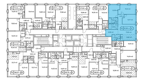 91,5 м², 3-комнатная квартира 50 240 000 ₽ - изображение 76