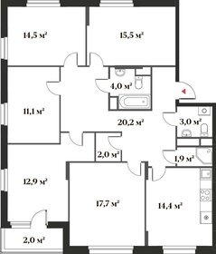 119,1 м², 4-комнатная квартира 25 772 600 ₽ - изображение 85