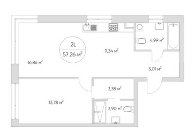 88,1 м², 3-комнатная квартира 26 000 000 ₽ - изображение 189