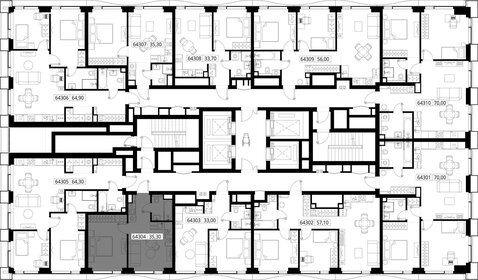 35,3 м², 1-комнатная квартира 15 705 394 ₽ - изображение 78