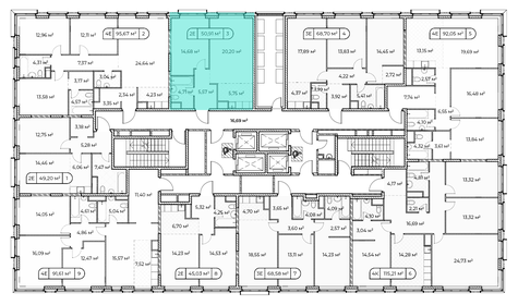 51 м², 2-комнатная квартира 36 000 000 ₽ - изображение 104