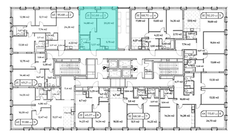 60 м², 1-комнатная квартира 48 000 000 ₽ - изображение 131