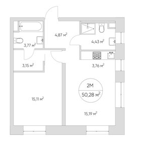 46 м², 2-комнатная квартира 13 200 000 ₽ - изображение 32