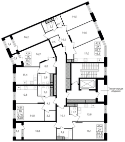 64,1 м², 2-комнатная квартира 18 178 760 ₽ - изображение 72