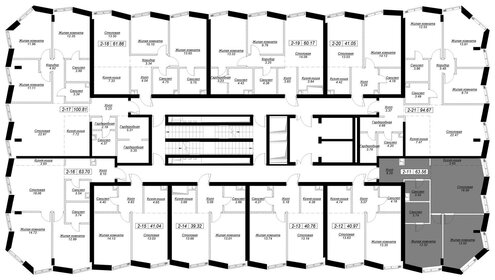 Квартира 65,7 м², 2-комнатная - изображение 2