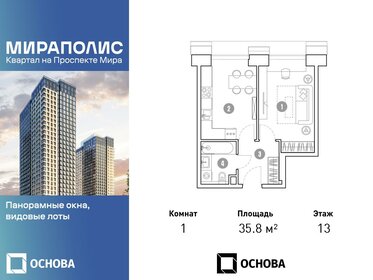 34,1 м², 1-комнатная квартира 12 930 000 ₽ - изображение 112