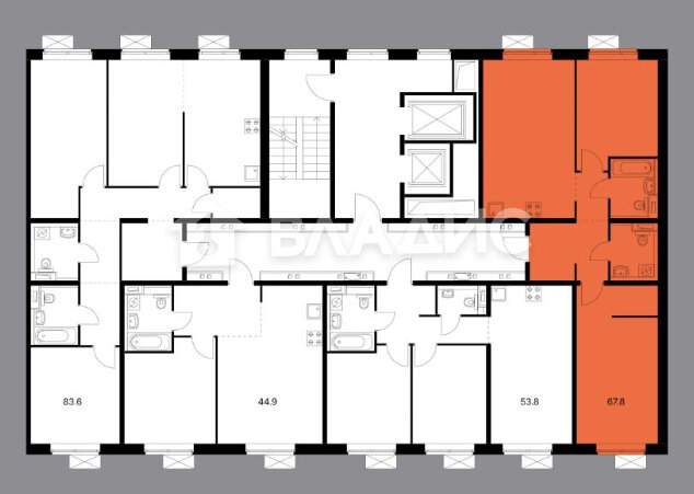 67,8 м², 2-комнатная квартира 21 600 000 ₽ - изображение 1